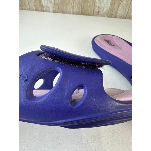Bass Sandals Women’s Size 8 Purple Pink Comfort Summer Beach Slip On Water Proof - Picture 8 of 8
